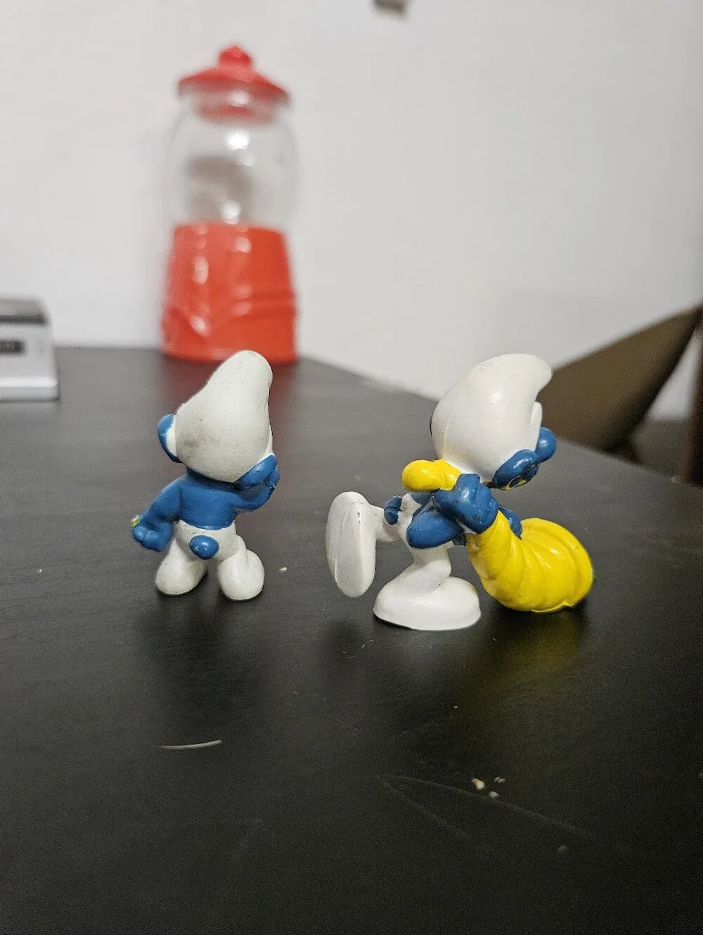 Smurfs Peyo Action Figure Lot 70's Vintage  crying smurf and cornucopia smurf